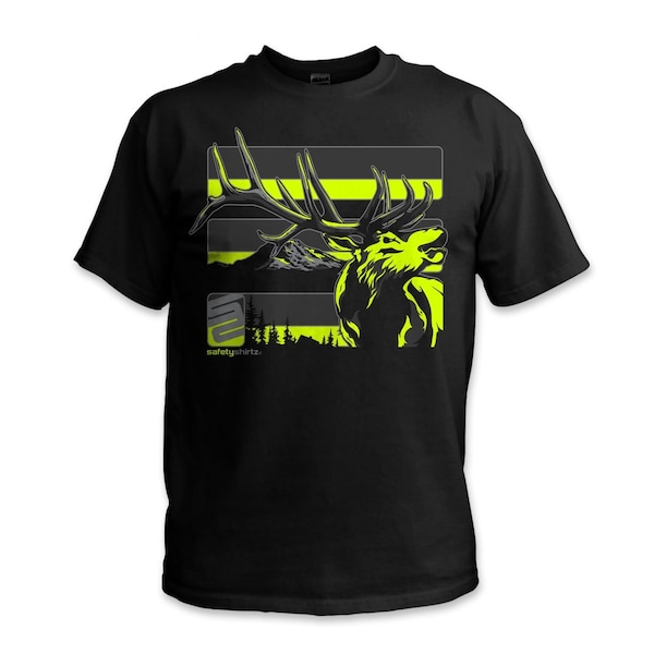 Stealth Elk Reflective High Visibility Tee, Black, XL
